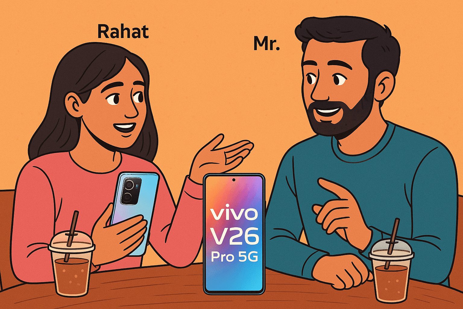 A Colorful Conversation: Rahat & Mr. Dive into the Vivo V26 Pro 5G